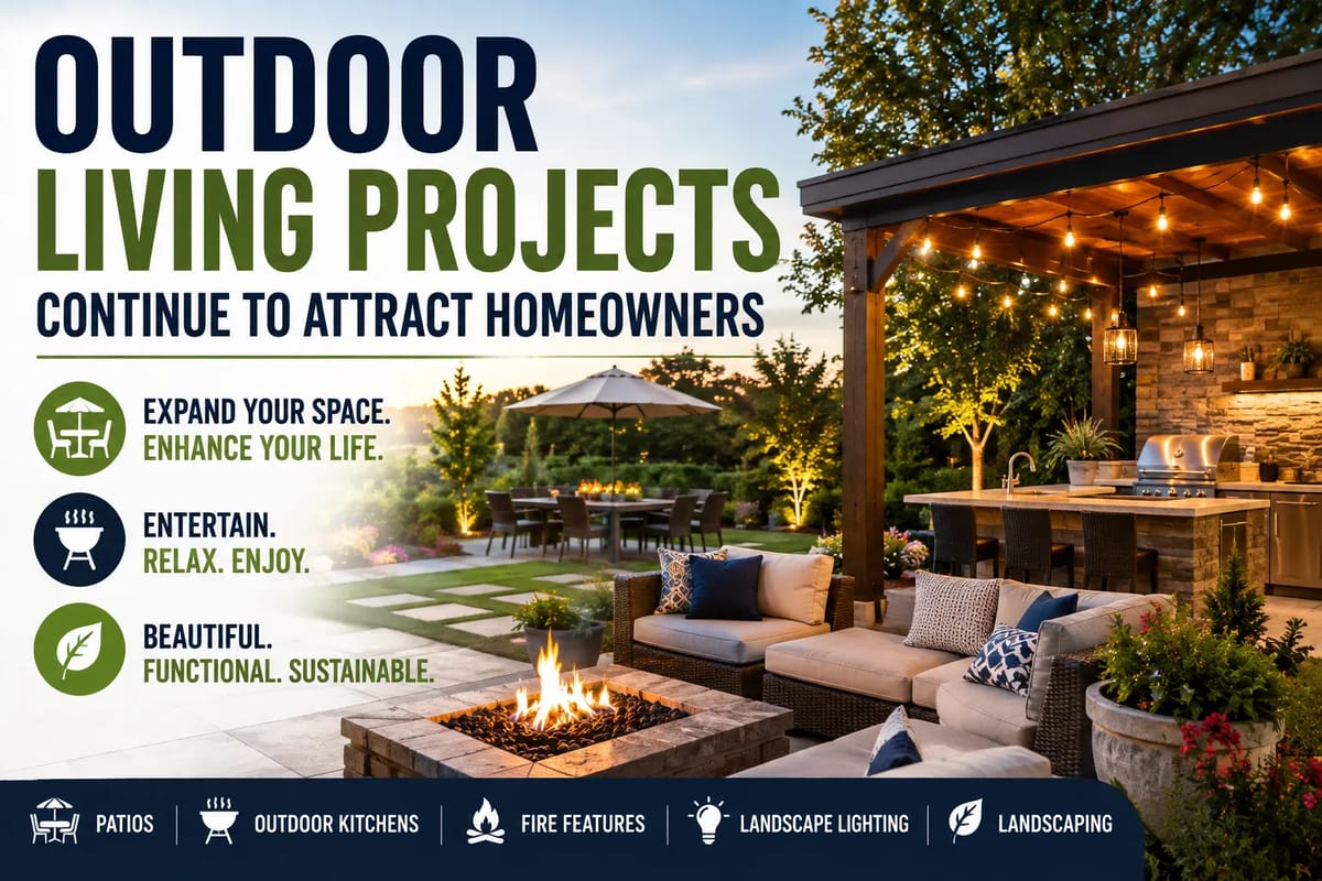 Outdoor Living Projects Continue to Attract Homeowners